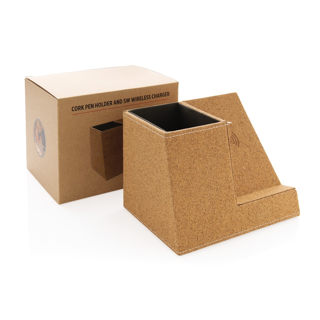 Werbeartikel-Kork-Stiftehalter-mit-5W-Wireless-Charger-braun-882542840 (5)